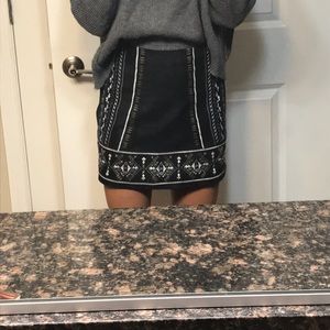Abercrombie and Fitch faux suede skirt sz 0